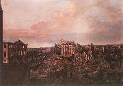 BELLOTTO, Bernardo Dresden, the Ruins of the Pirnaische Vorstadt Norge oil painting reproduction
